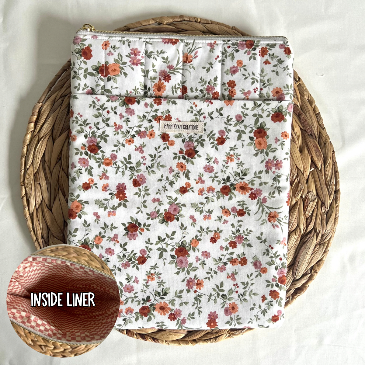 Large Antique Bloom Book Sleeve