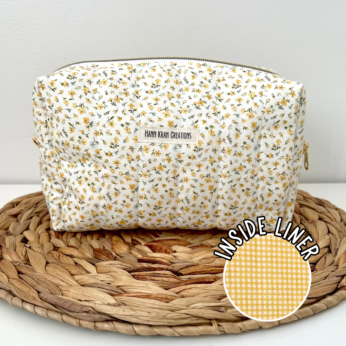 Large Honey Meadow Makeup Bag