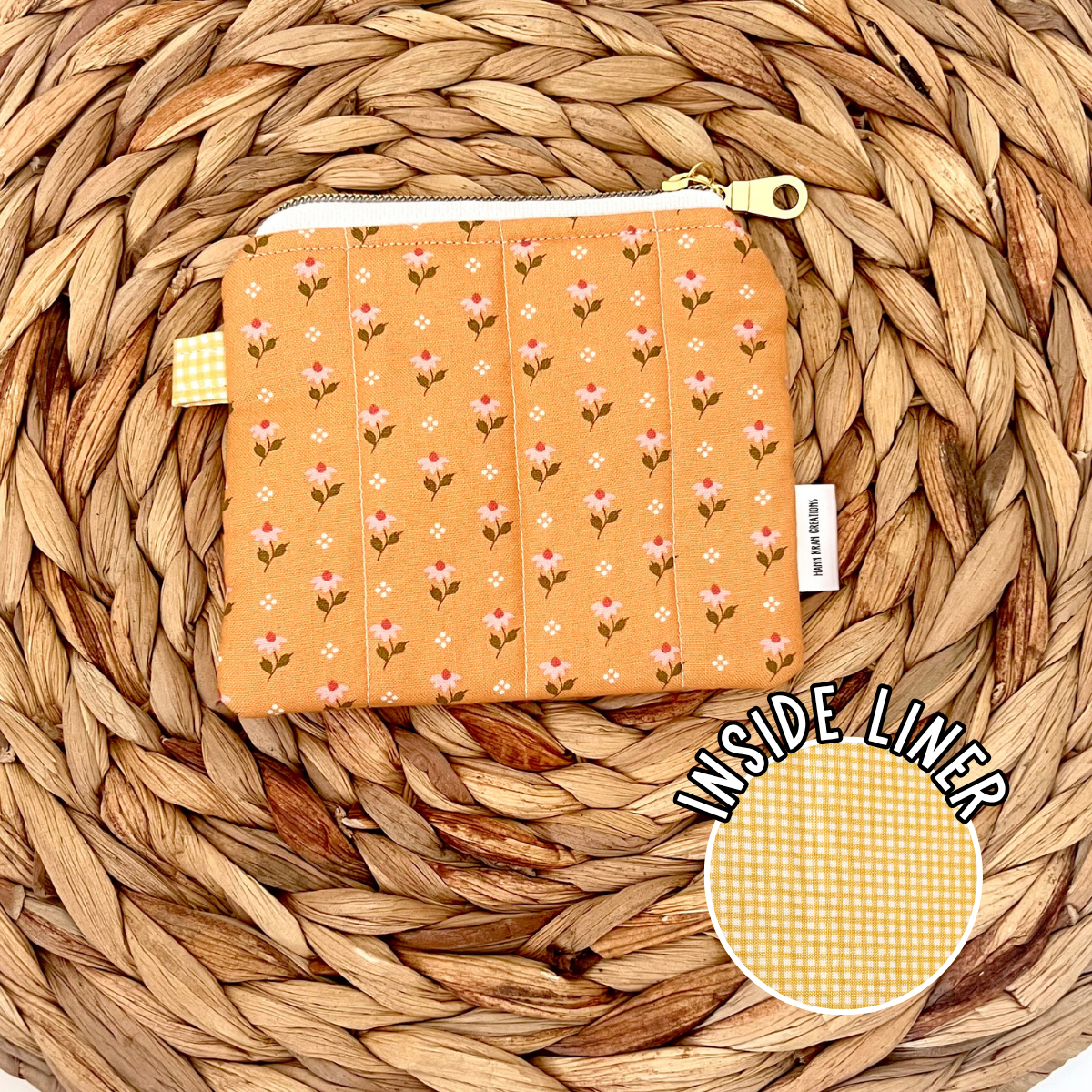 Rosy Gold Keychain Wallet