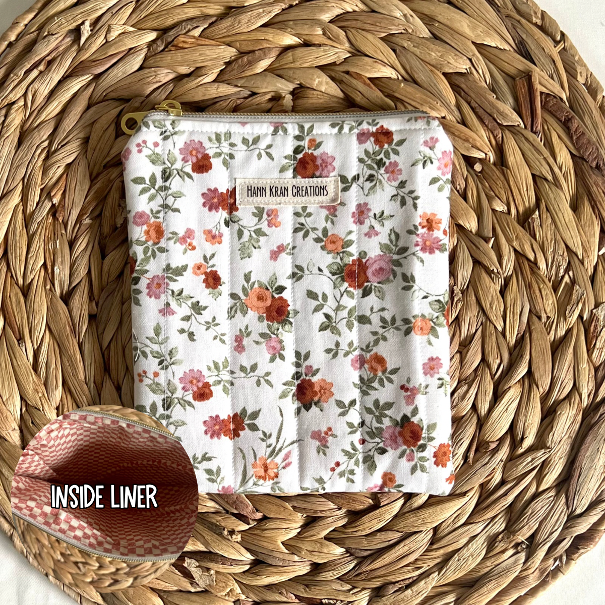 Small Antique Bloom E-Reader Sleeve