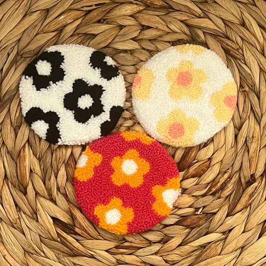 Flower Pattern Mug Rug