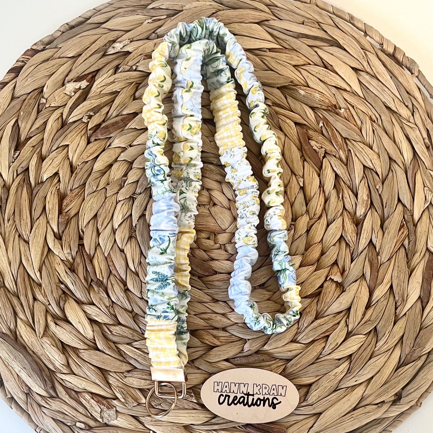 Cottage Patchwork Scrunchie Lanyard