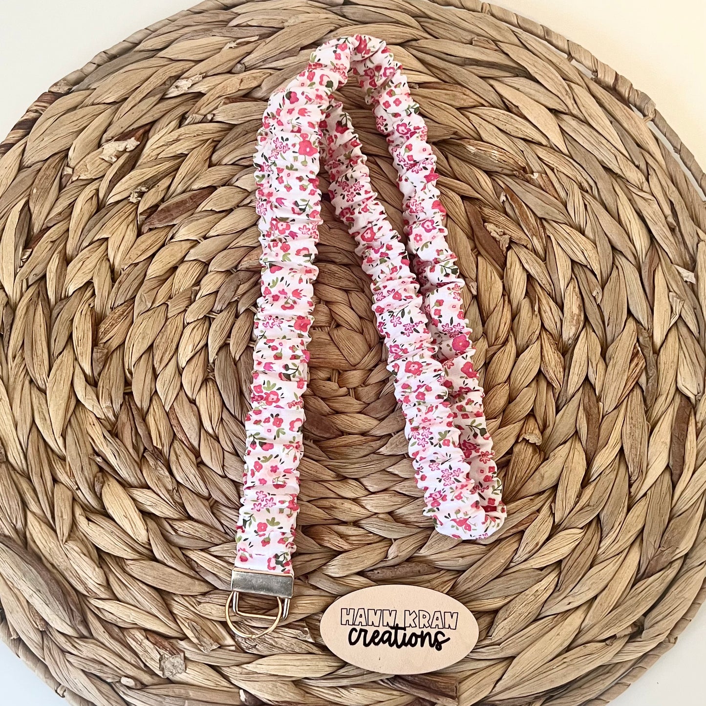 Berry Blossom Scrunchie Lanyard