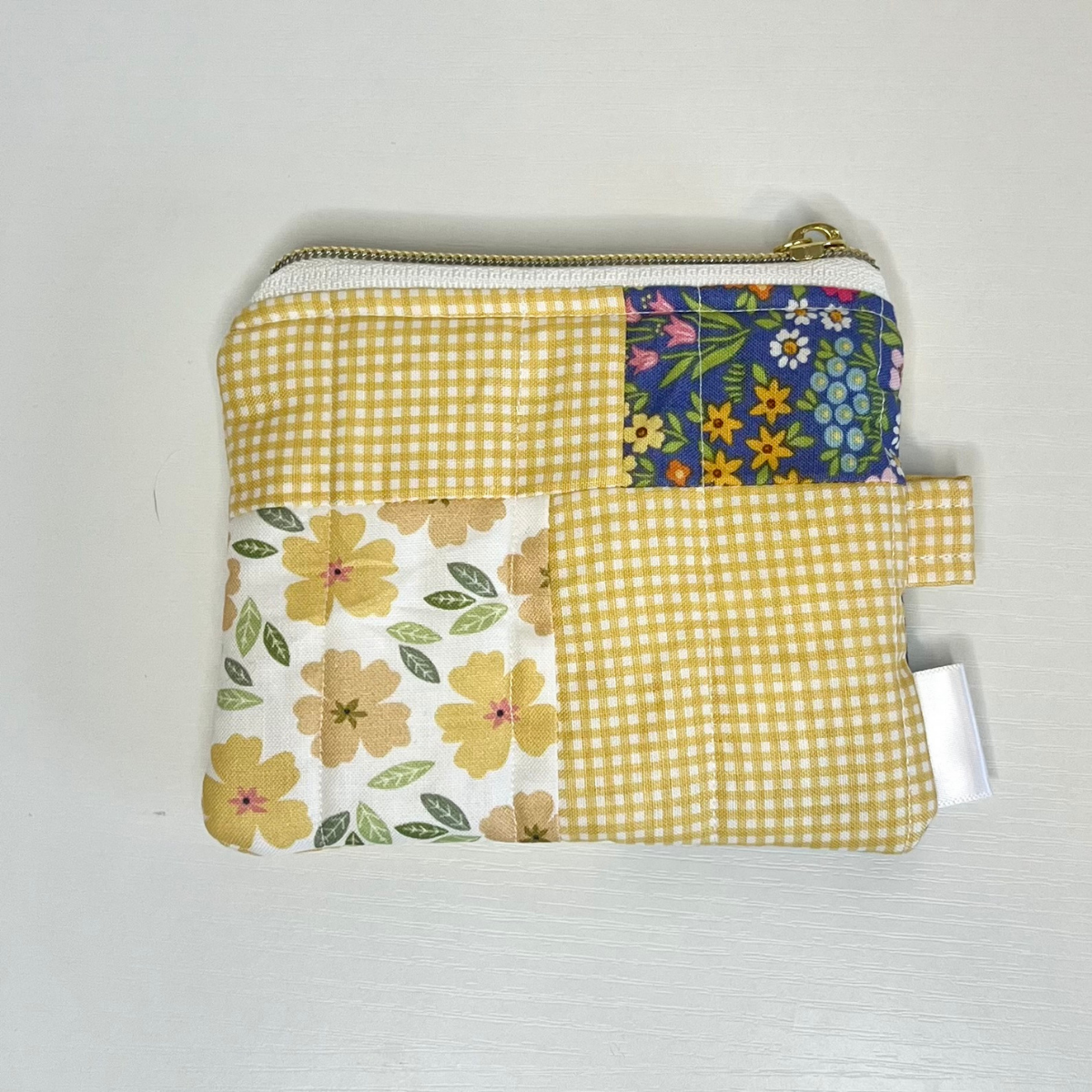 Golden Patchwork Keychain Wallet 3