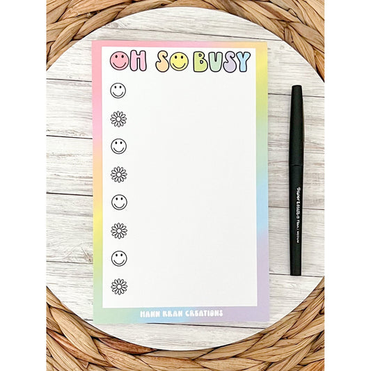 Oh So Busy To Do Notepad