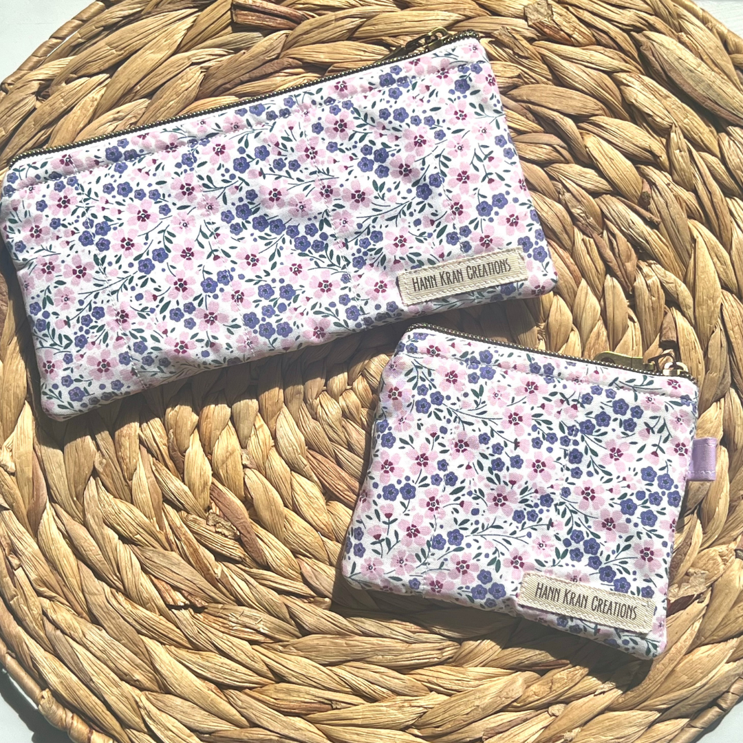Lavender Fields Keychain Wallet & Pencil Pouch