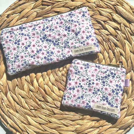 Lavender Fields Keychain Wallet & Pencil Pouch