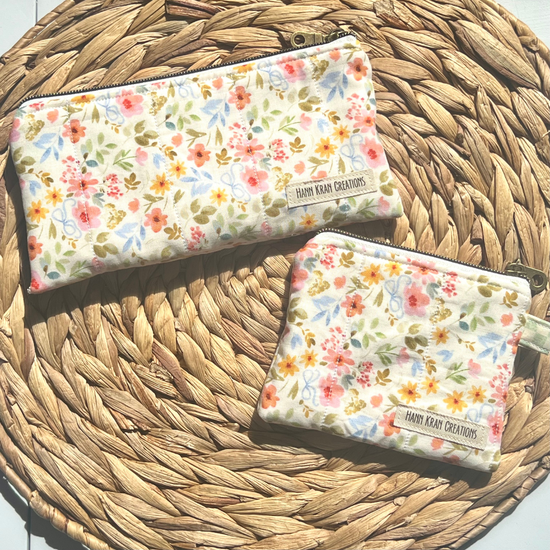 Meadow Morning Keychain Wallet & Pencil Pouch