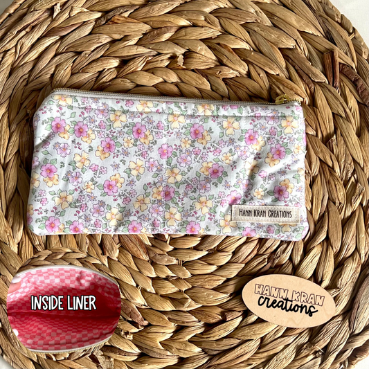 Pastel Blooms Pencil Pouch