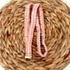 Peachy Gingham Scrunchie Lanyard
