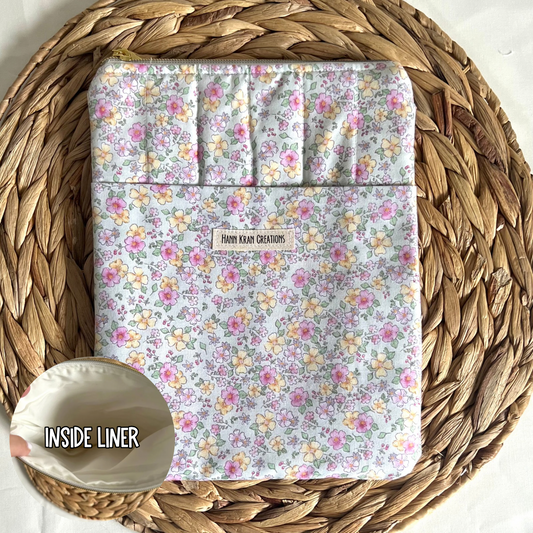 Medium Pastel Blooms Book Sleeve