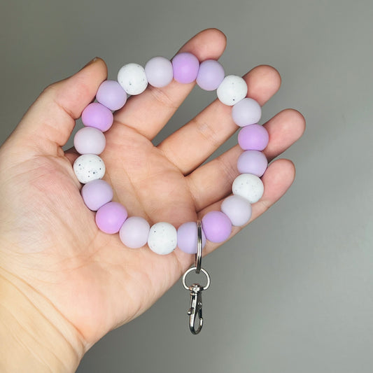 Purple Ombre Wristlet Keychain