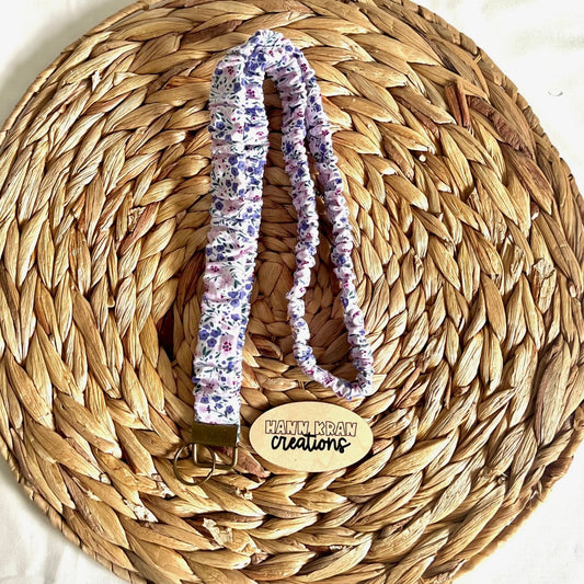Lavender Fields Scrunchie Lanyard