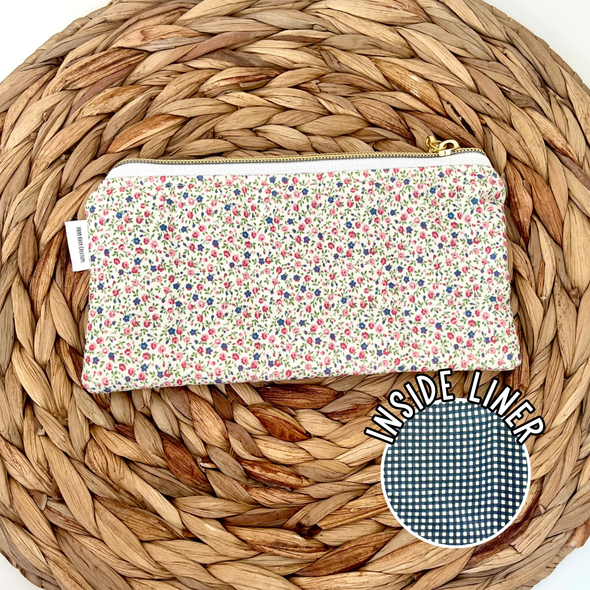 Blue Petite Posy Pencil Pouch