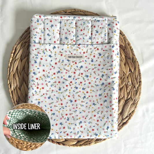 Large Wildflower Confetti Book Sleeve