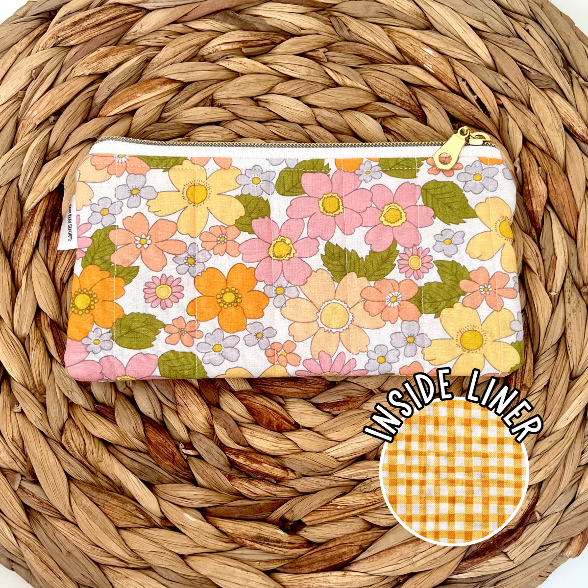 Groovy Floral Pencil Pouch