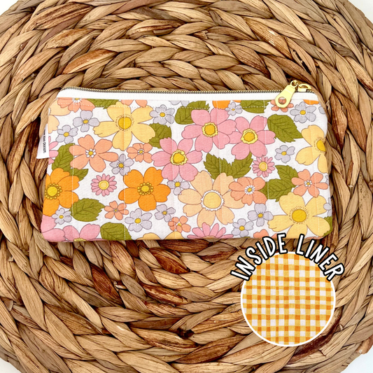 Groovy Floral Pencil Pouch
