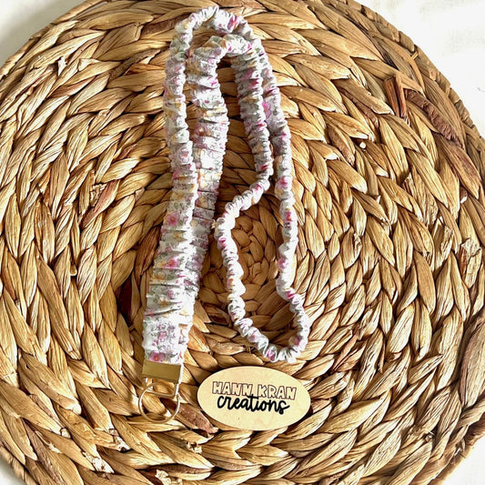 Pastel Blooms Scrunchie Lanyard