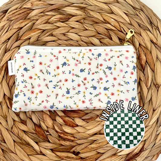Wildflower Confetti Pencil Pouch