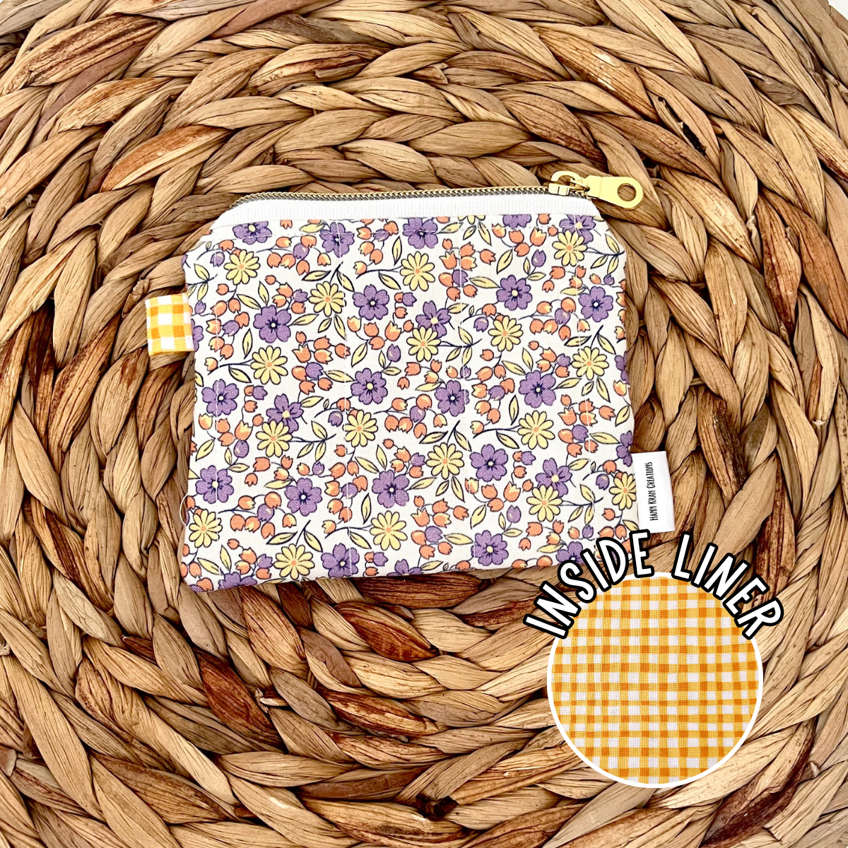 Golden Garden Keychain Wallet