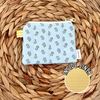 Blue Ditsy Daisy Keychain Wallet