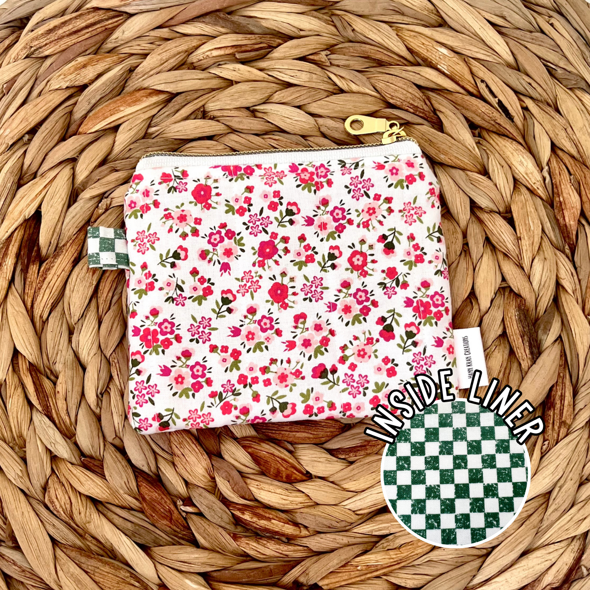 Berry Blossom Keychain Wallet