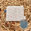 Blue Petite Posy Keychain Wallet