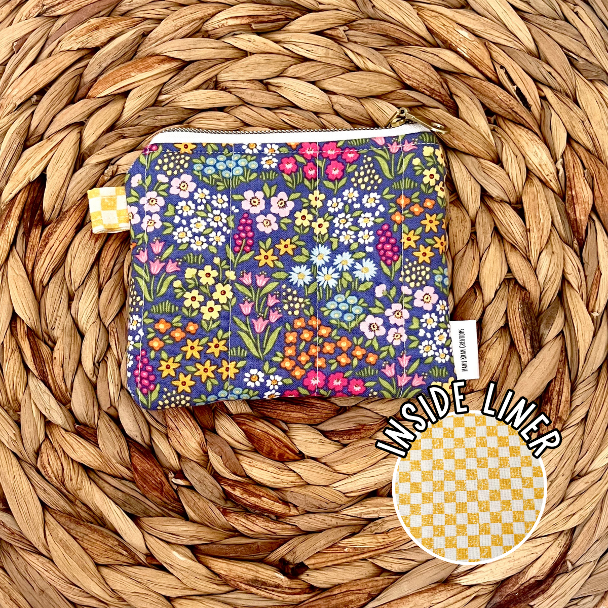 Midnight Meadow Keychain Wallet