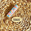 Retro Checkered Scrunchie Wristlet Keychain