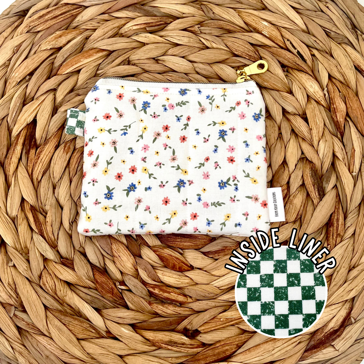 Wildflower Confetti Keychain Wallet