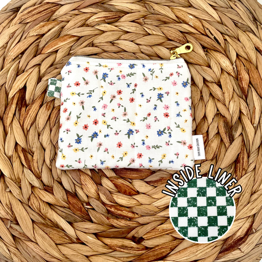 Wildflower Confetti Keychain Wallet