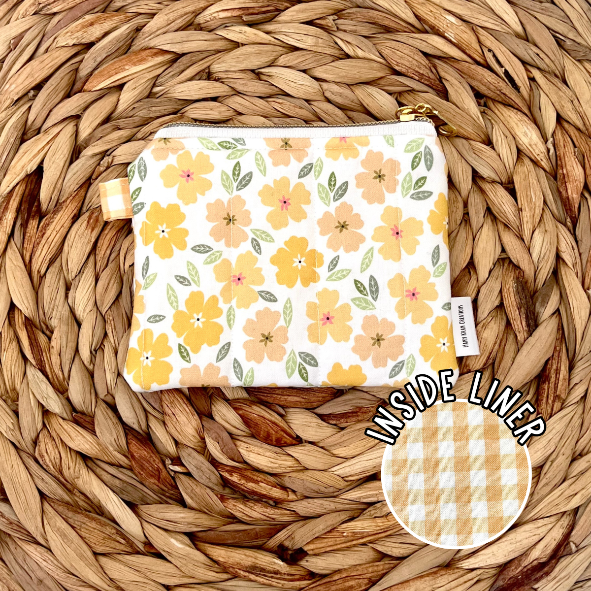 Sunny Marigold Keychain Wallet