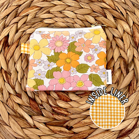Groovy Floral Keychain Wallet