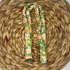 Summery Green Floral Scrunchie Lanyard