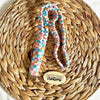 Retro Checkered Scrunchie Lanyard