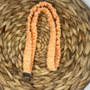 Orange Gingham Scrunchie Lanyard
