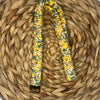 Summery Yellow Floral Scrunchie Lanyard