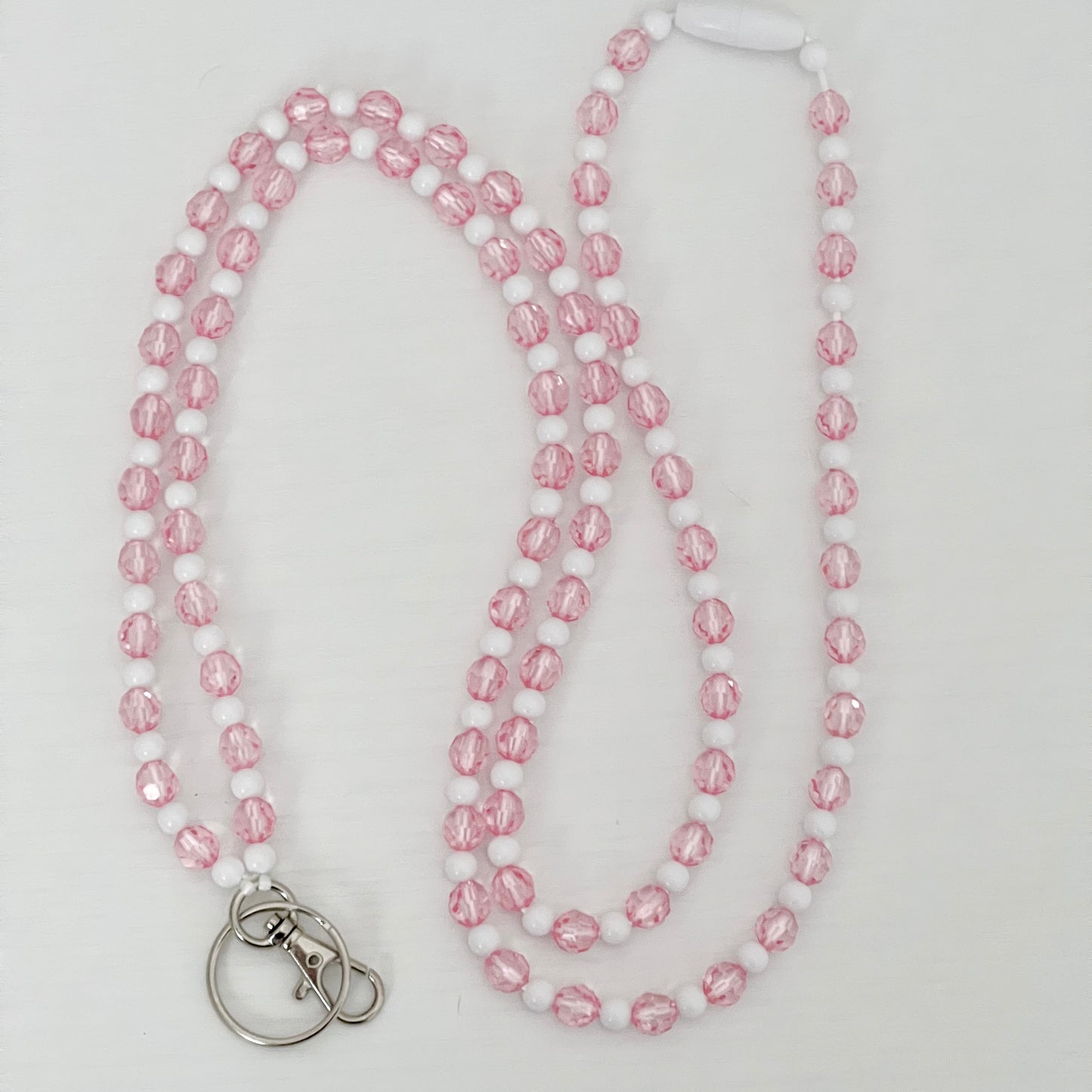 Soft Pink Sparkle Breakaway Lanyard