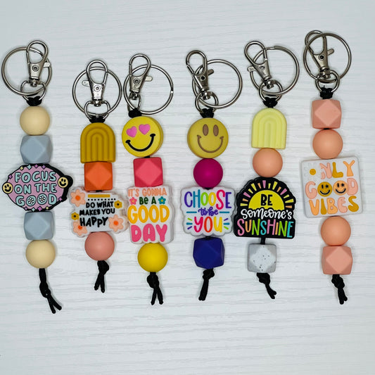 Positivity Themed Keychains