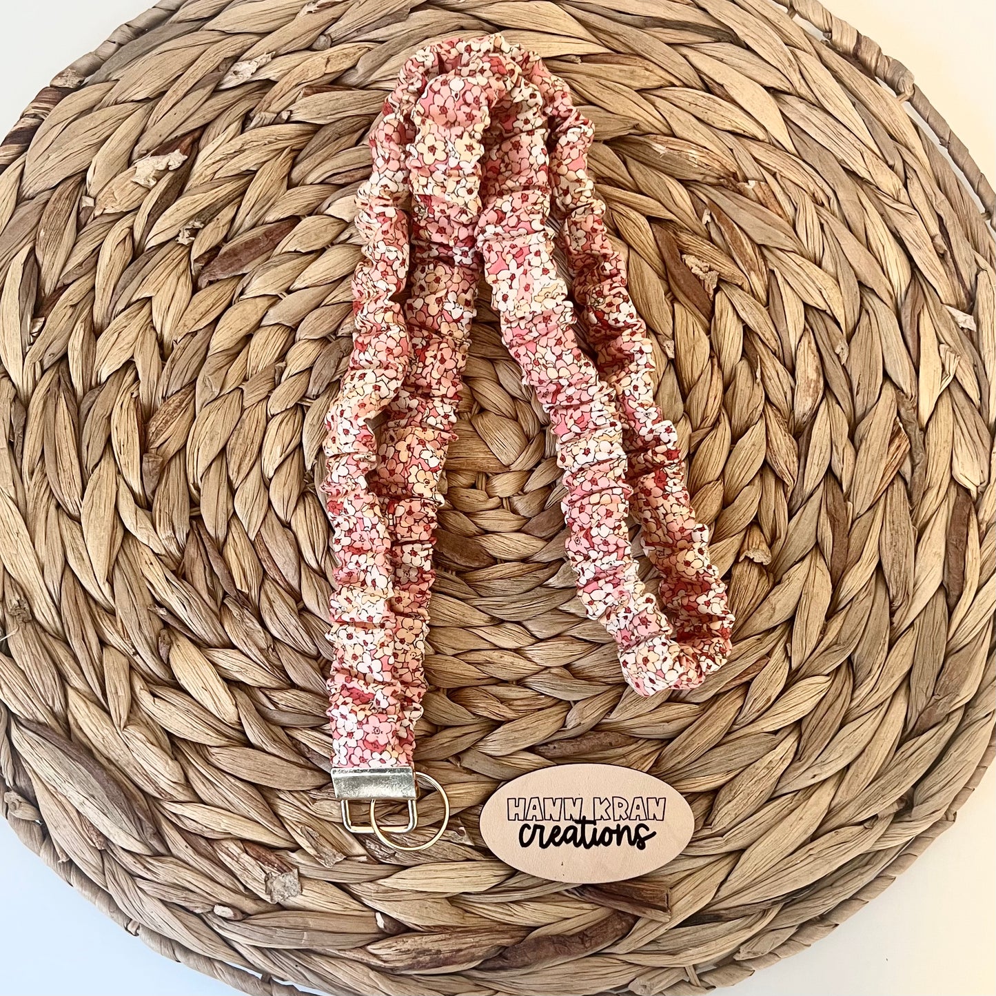 Blush Meadow Scrunchie Lanyard