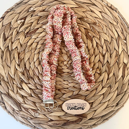 Blush Meadow Scrunchie Lanyard