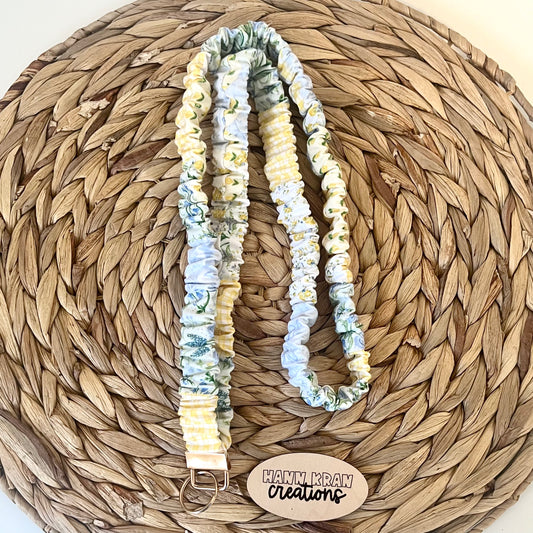 Cottage Patchwork Scrunchie Lanyard