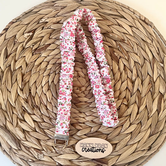 Berry Blossom Scrunchie Lanyard