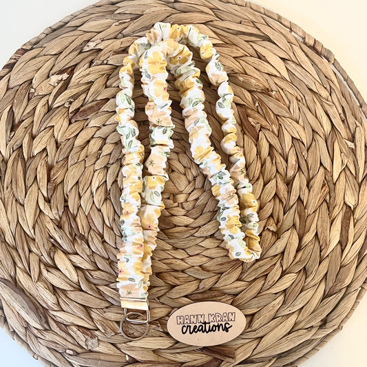 Sunny Marigold Scrunchie Lanyard