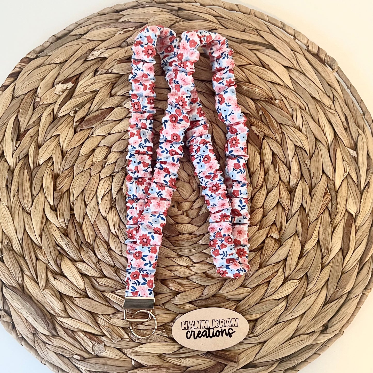 Americana Scrunchie Lanyard