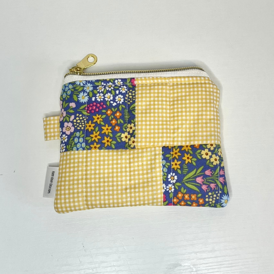 Golden Patchwork Keychain Wallet 1