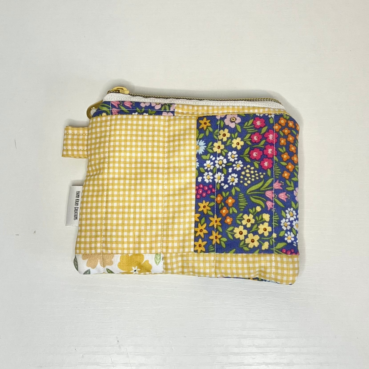 Golden Patchwork Keychain Wallet 2