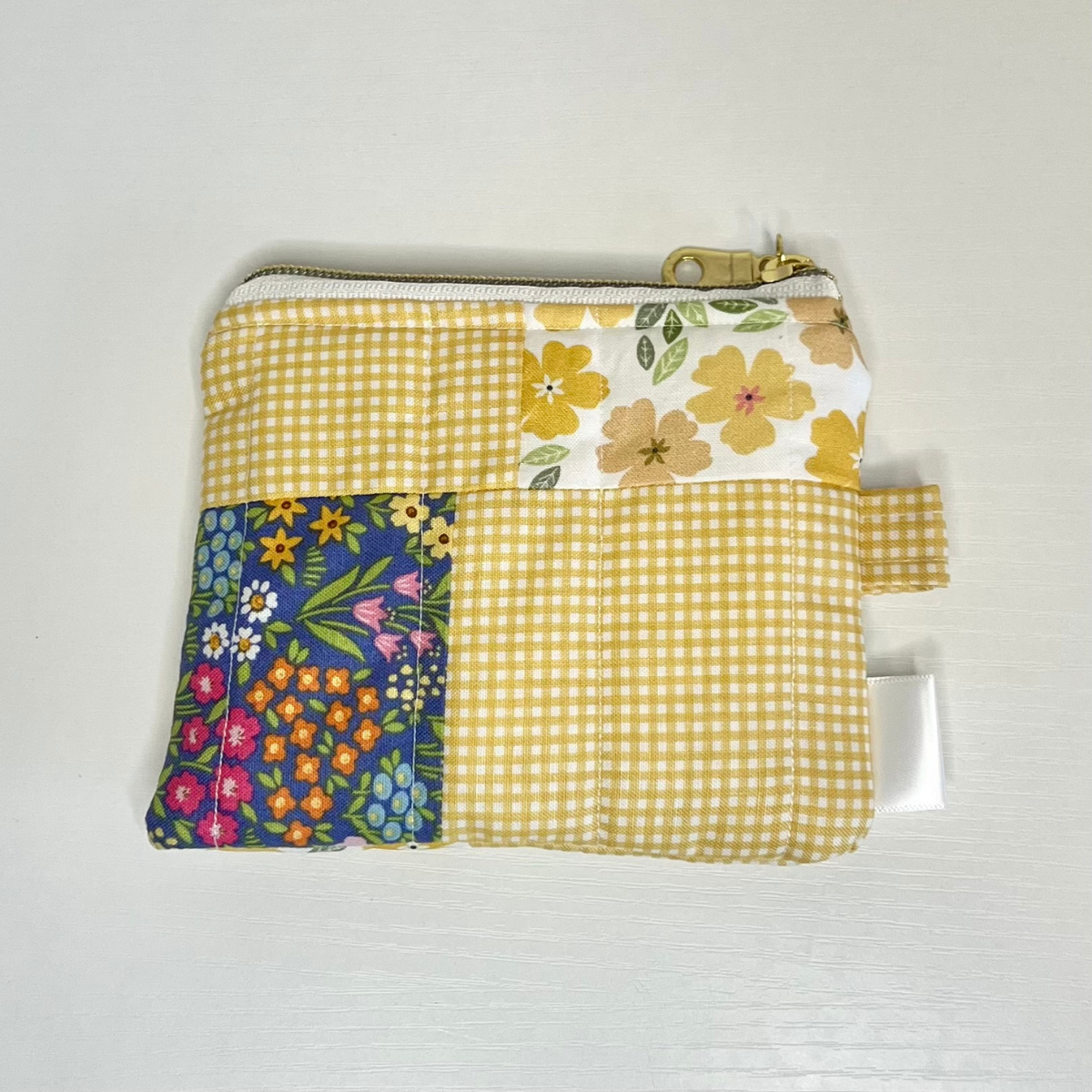 Golden Patchwork Keychain Wallet 4