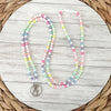 Rainbow Beaded Breakaway Lanyard