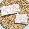 Pink Bows Keychain Wallet & Pencil Pouch